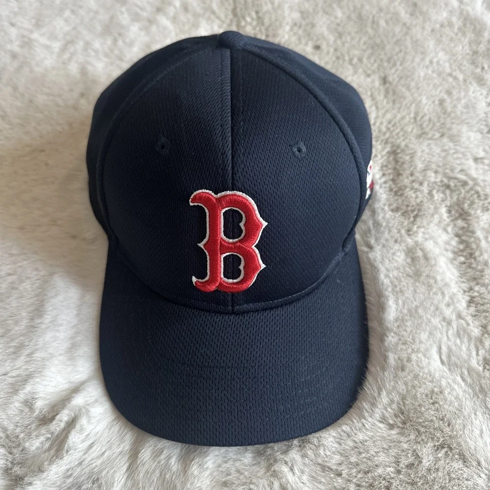 Boston Red Sox Navy Blue Baseball Cap with Red